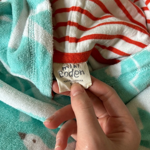 Girls Mini Boden Swim Coverup | Size Girls 5-6 - Picture 3 of 5